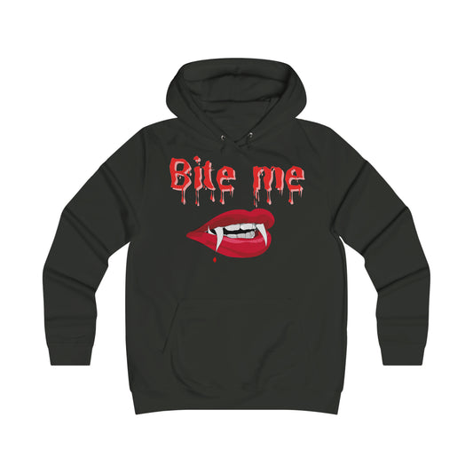 Bite Me Girlie College Hoodie