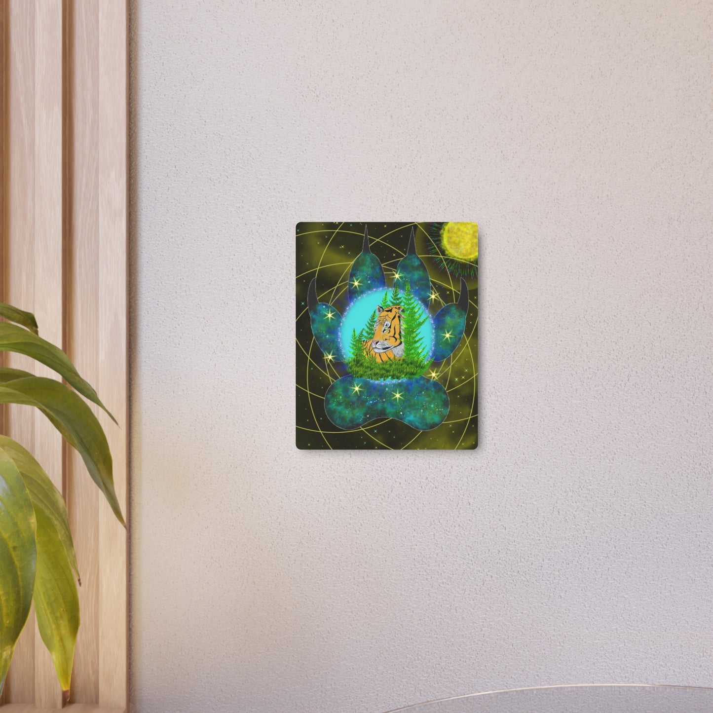 Mystic Tiger,, Metal Wall Art, Unique Gifts, Original Art, Tiger Lover Gift