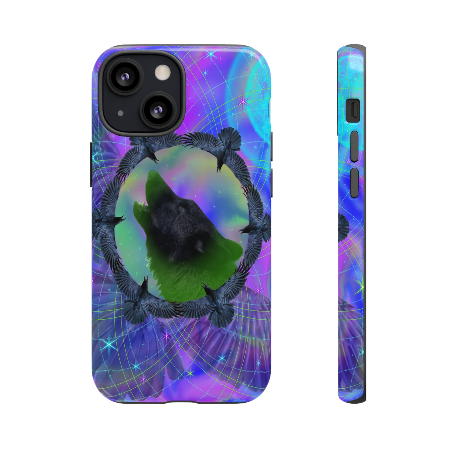Mystic Wolf Protective Phone Case, Samsung, iPhone, Pixel, all sizes