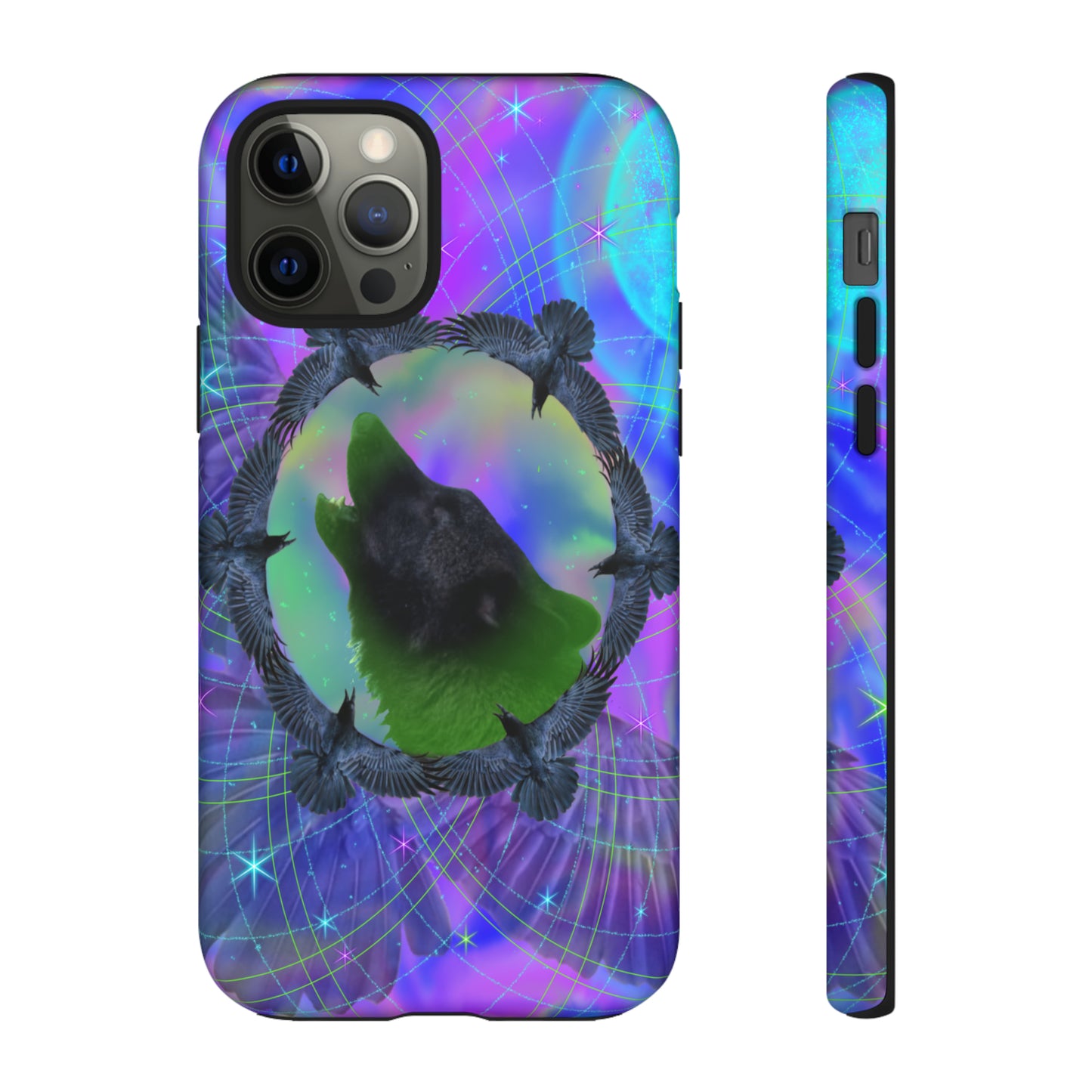 Mystic Wolf Protective Phone Case, Samsung, iPhone, Pixel, all sizes
