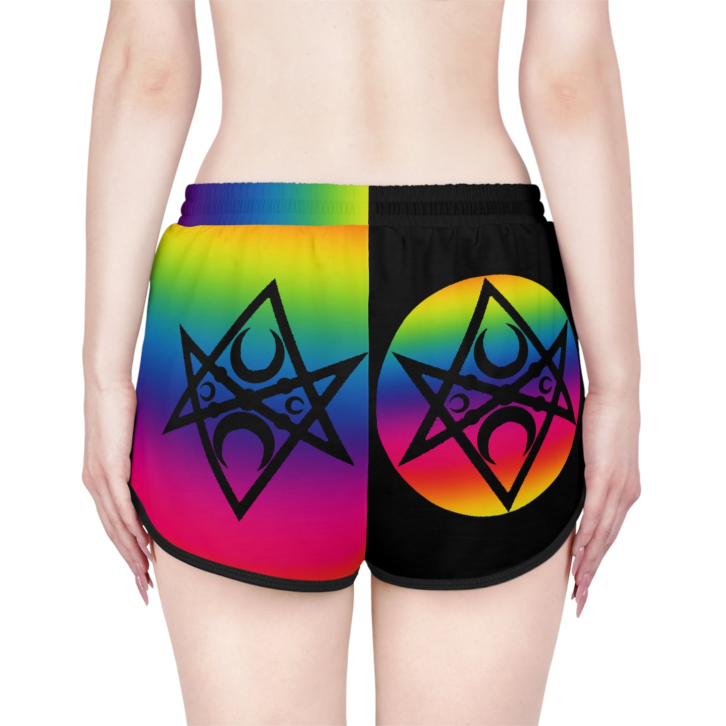 Magick PRIDE Women's Relaxed Shorts Harlequin