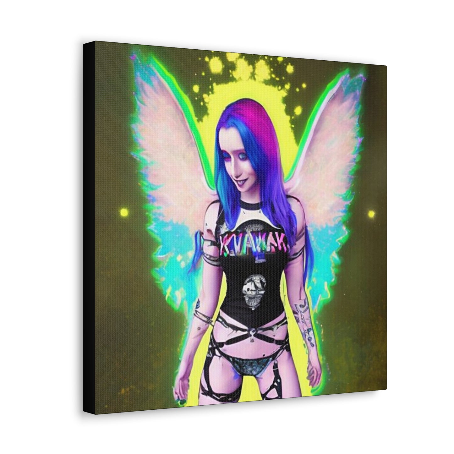 Kawai Anime Art, Canvas Print, Wall Art Original Art, Unique Gifts