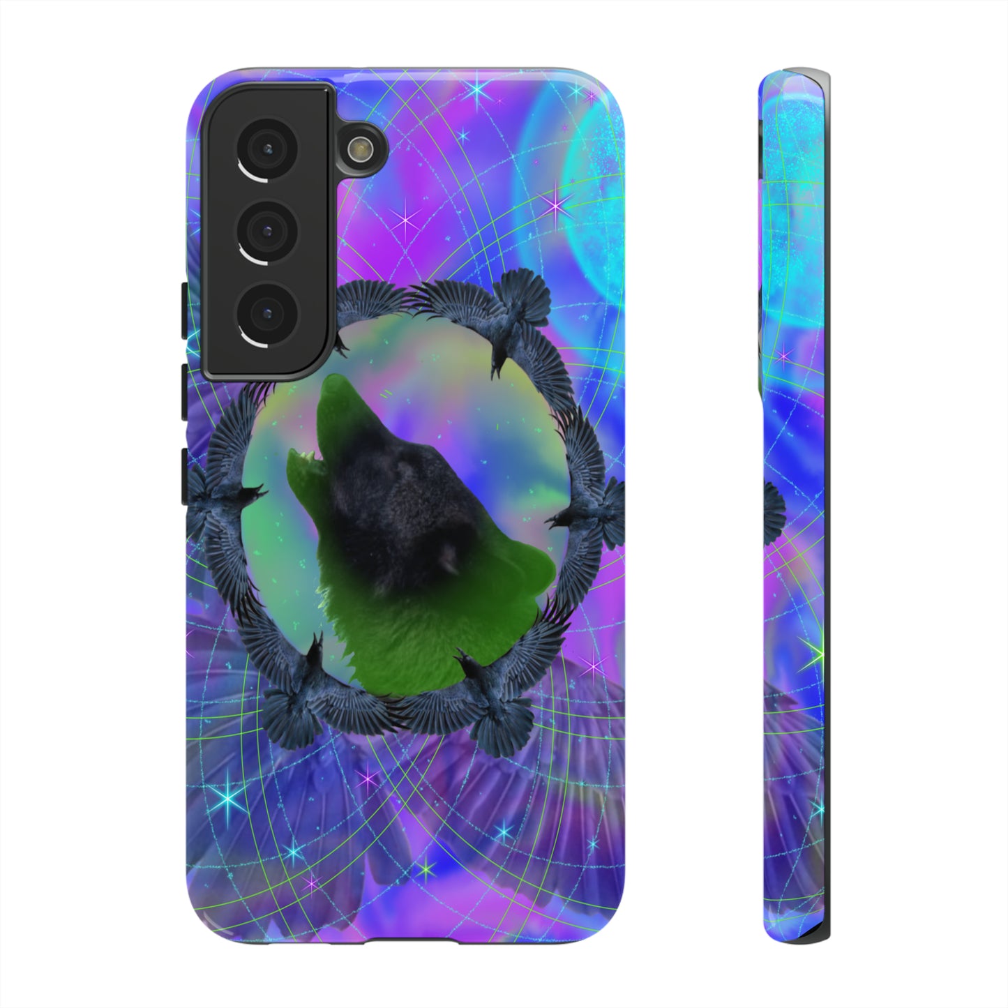 Mystic Wolf Protective Phone Case, Samsung, iPhone, Pixel, all sizes