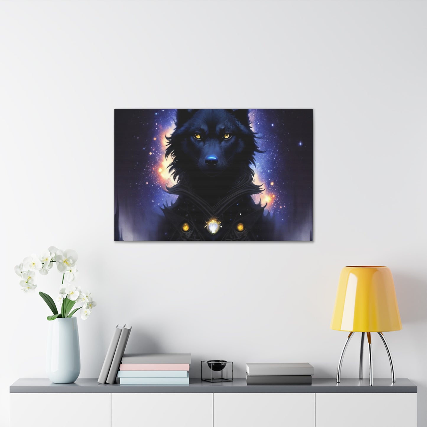 Wolf Spirit Guide, Canvas Art, Canvas Print, Wall Decor, Original Art, Unique Gifts