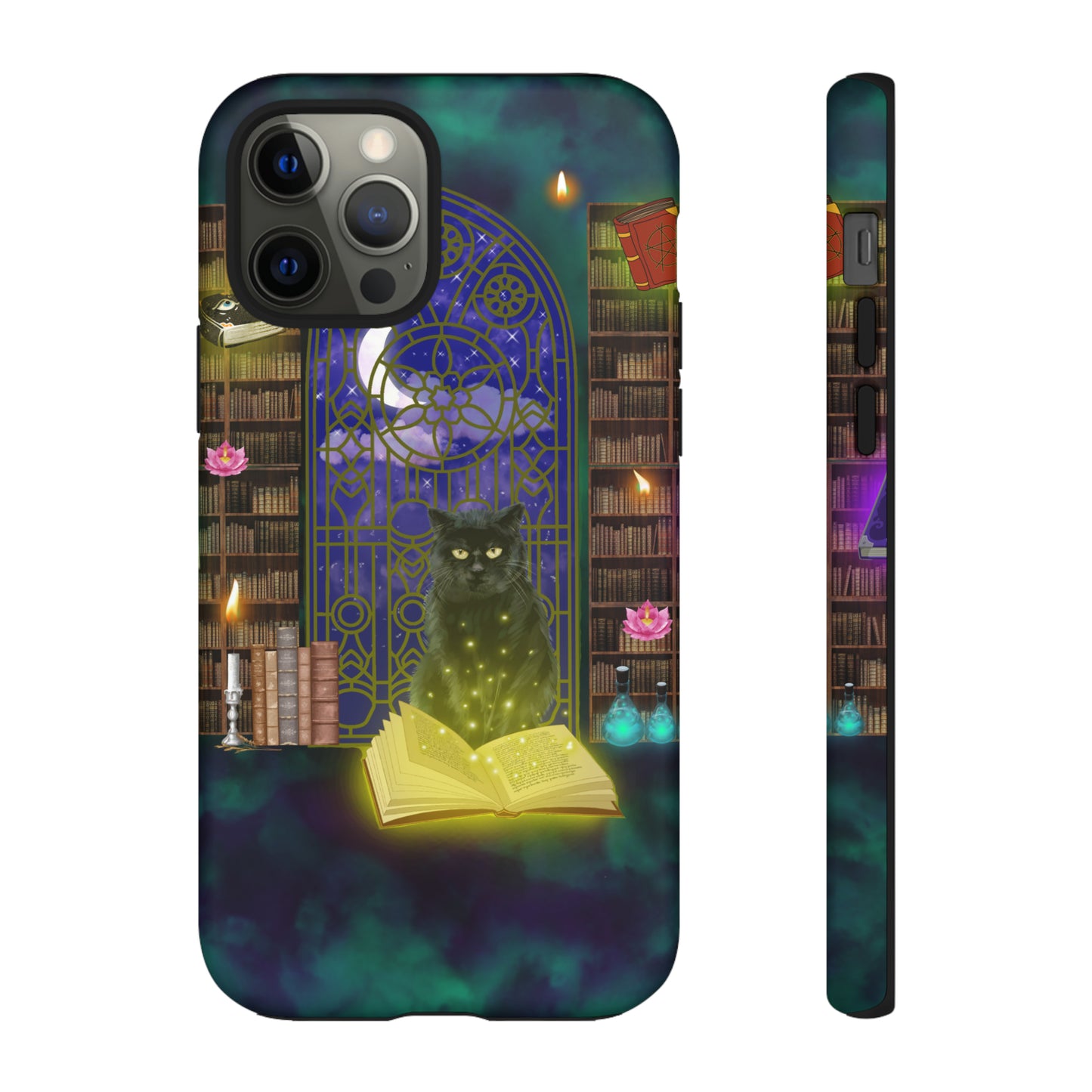 Mystic Cat Protective Phone Case, Samsung, iPhone, Pixel, all sizes