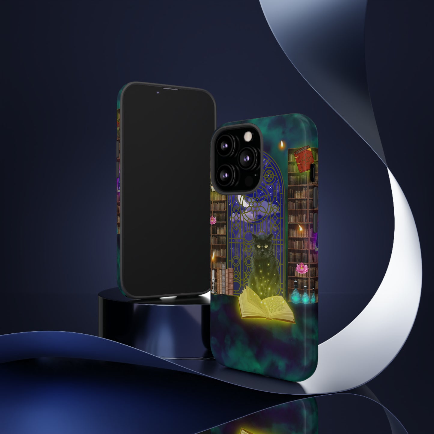 Mystic Cat Protective Phone Case, Samsung, iPhone, Pixel, all sizes
