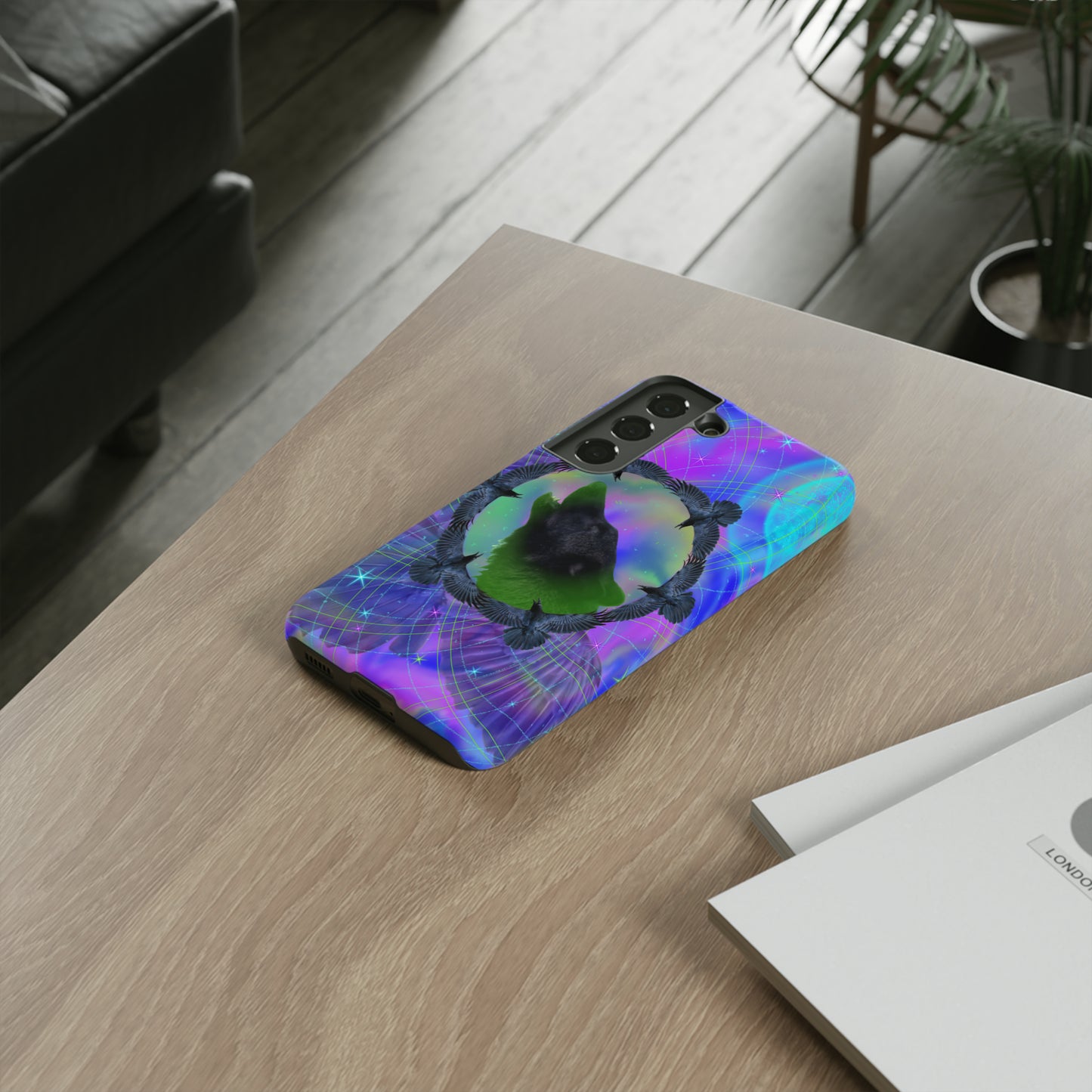 Mystic Wolf Protective Phone Case, Samsung, iPhone, Pixel, all sizes