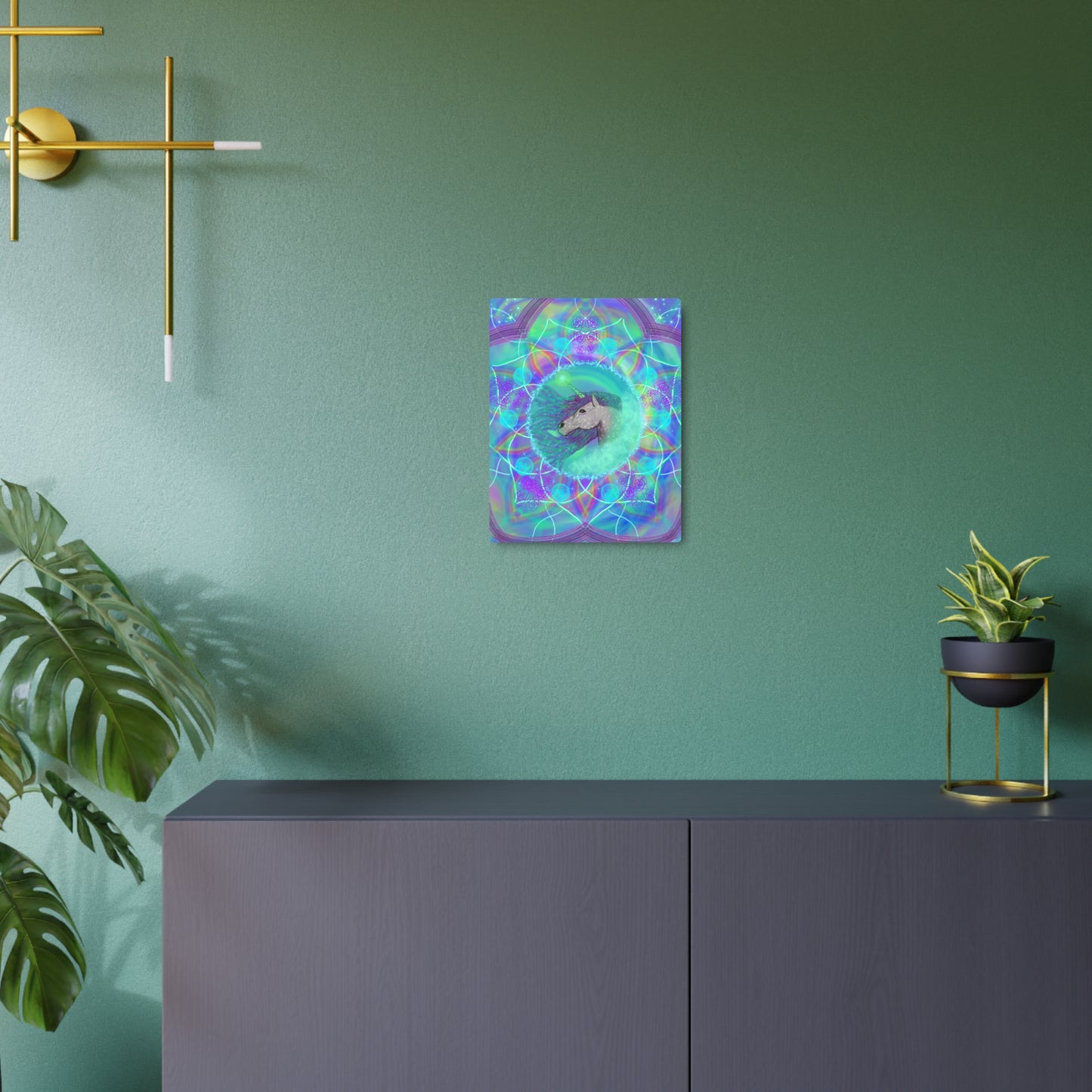 Mystic Unicorn, Metal Wall Art, Unique Gifts, Original Art, Unicorn Lover Gift