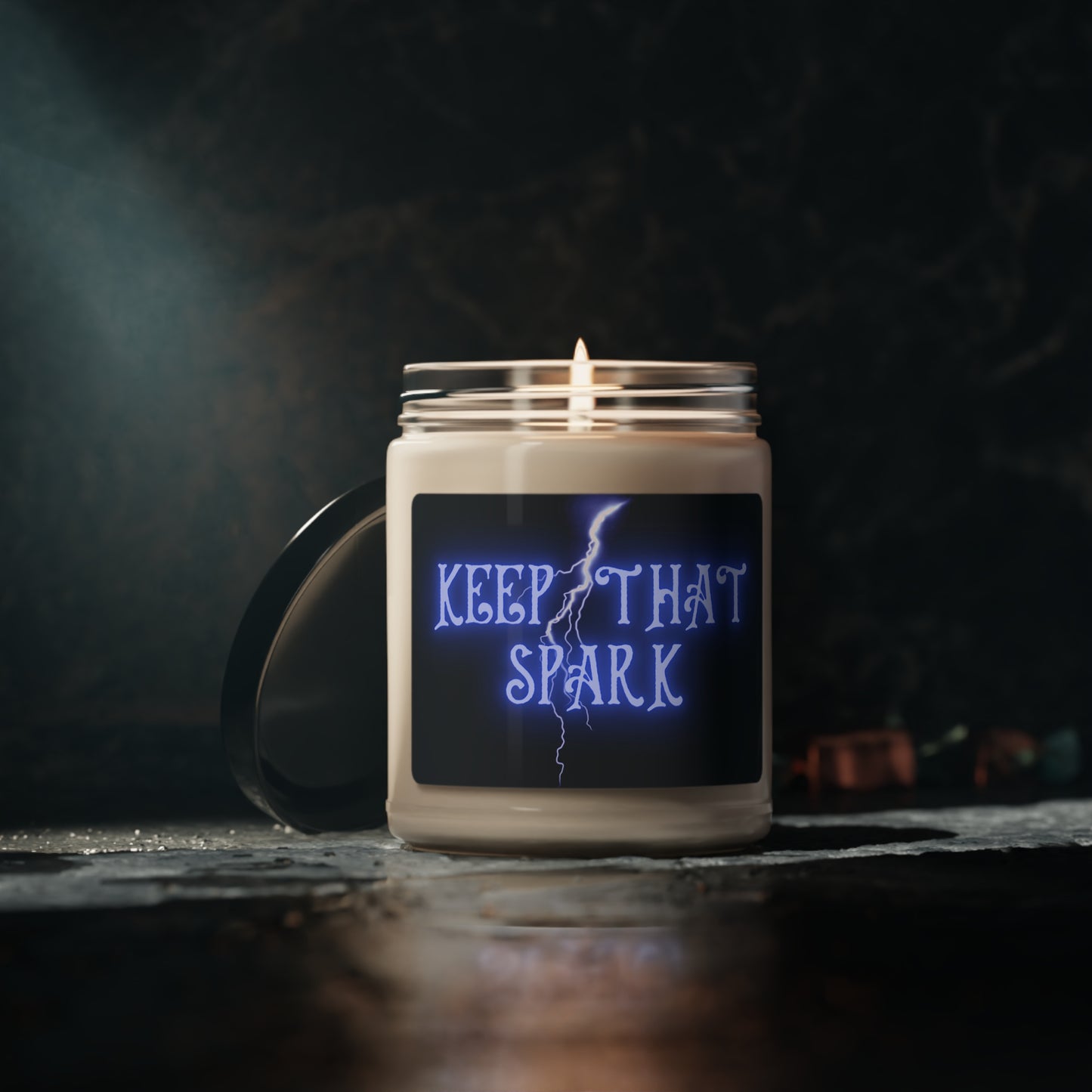 Keep That Spark, Scented Soy Candle, 9oz, Candle Pun, Valentines Day Gift
