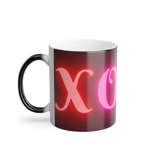 XoXo, Color Morphing Mug, 11oz, Valentines Day Gift, Gift For Her, Gift For Him