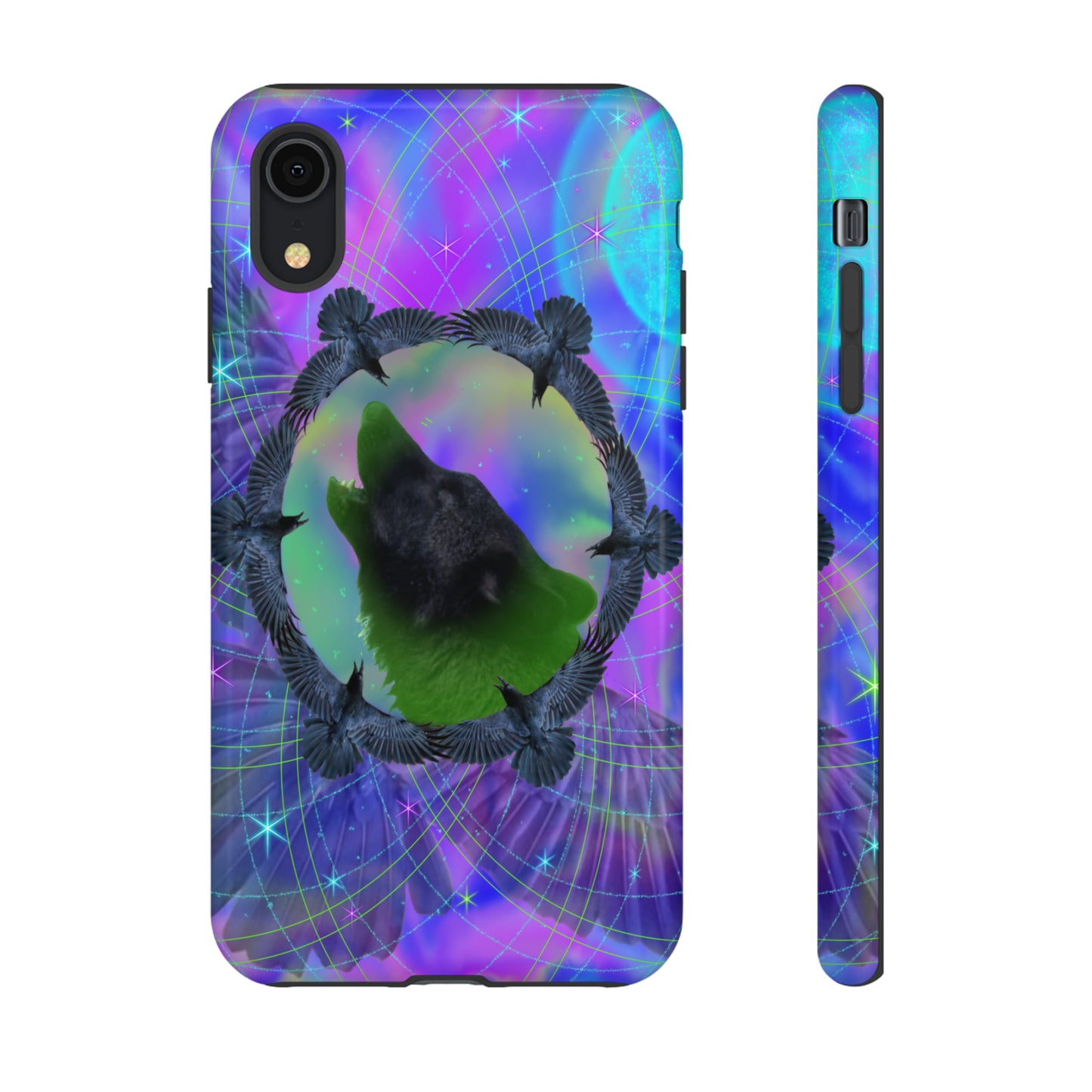 Mystic Wolf Protective Phone Case, Samsung, iPhone, Pixel, all sizes