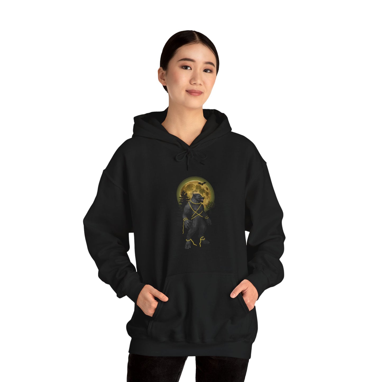 Unisex Heavy Blend™ Fenrir Unchained Hooded Halloween Sweatshirt