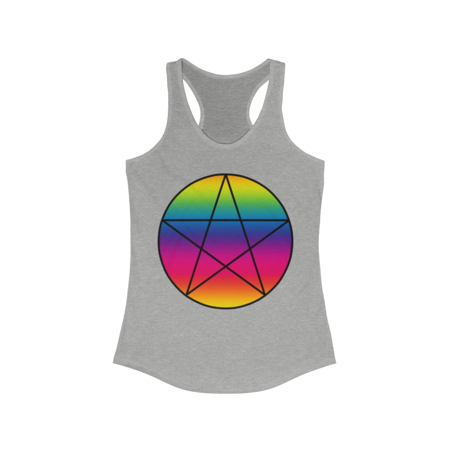 PRIDE Pentagram Women's Ideal Racerback Tank