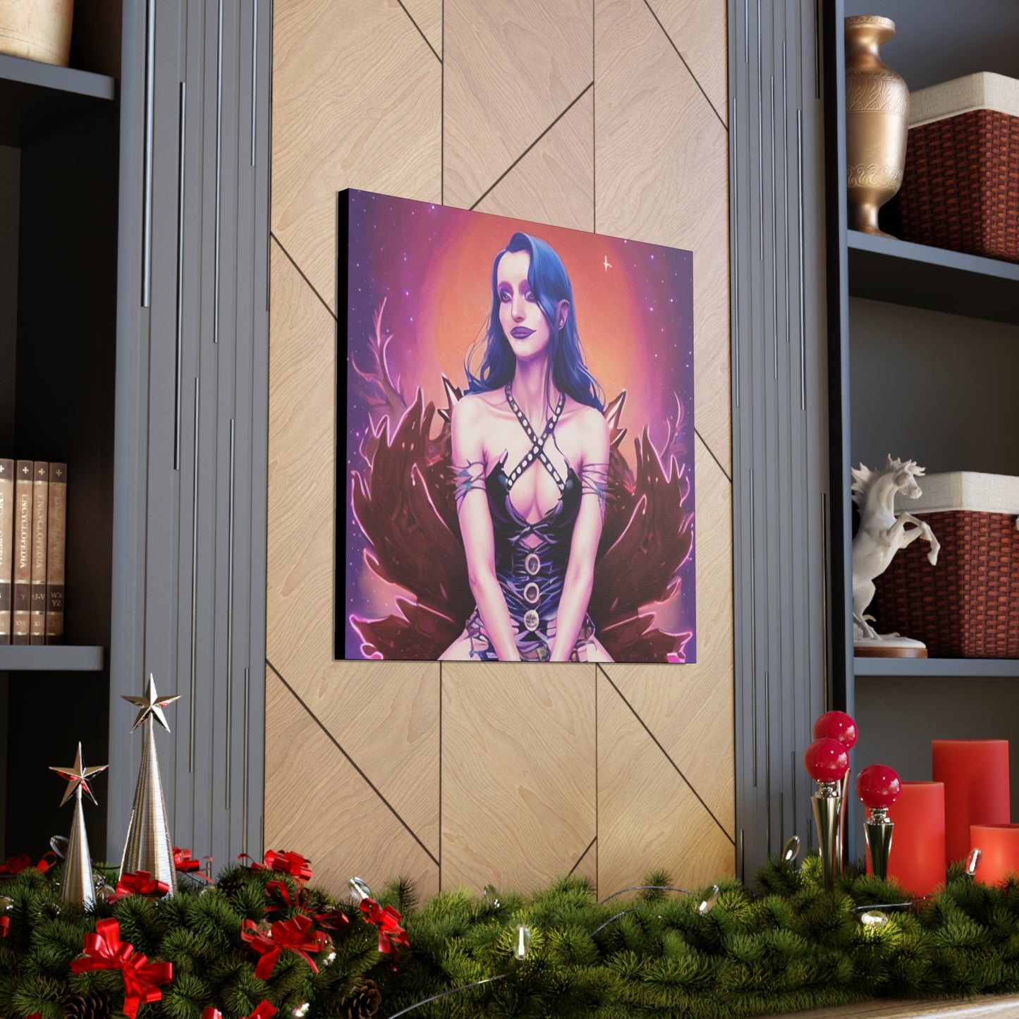 High Elvan Priestess, Canvas Art, Unique Fantasy Art, Unique Gifts, Original Art