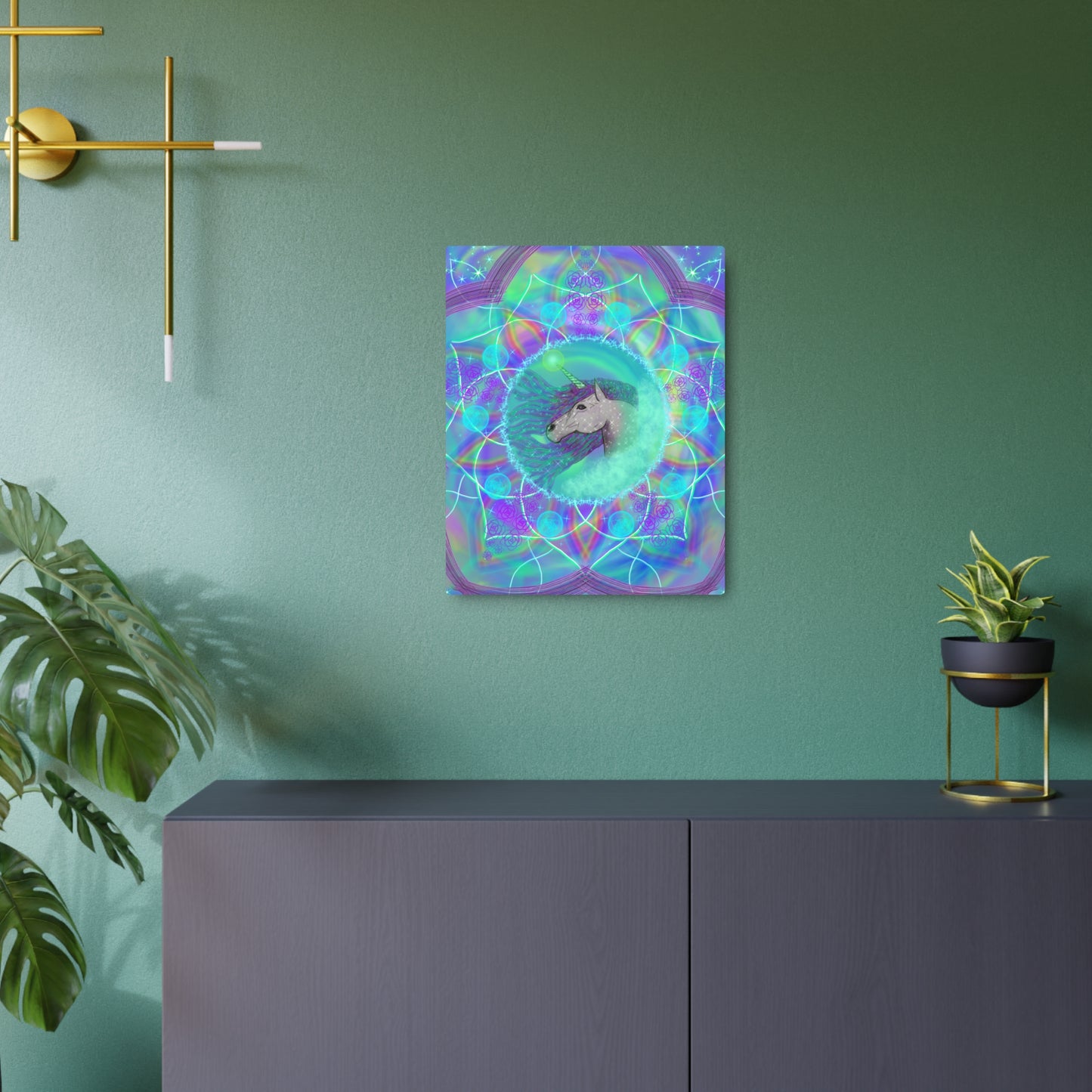 Mystic Unicorn, Metal Wall Art, Unique Gifts, Original Art, Unicorn Lover Gift