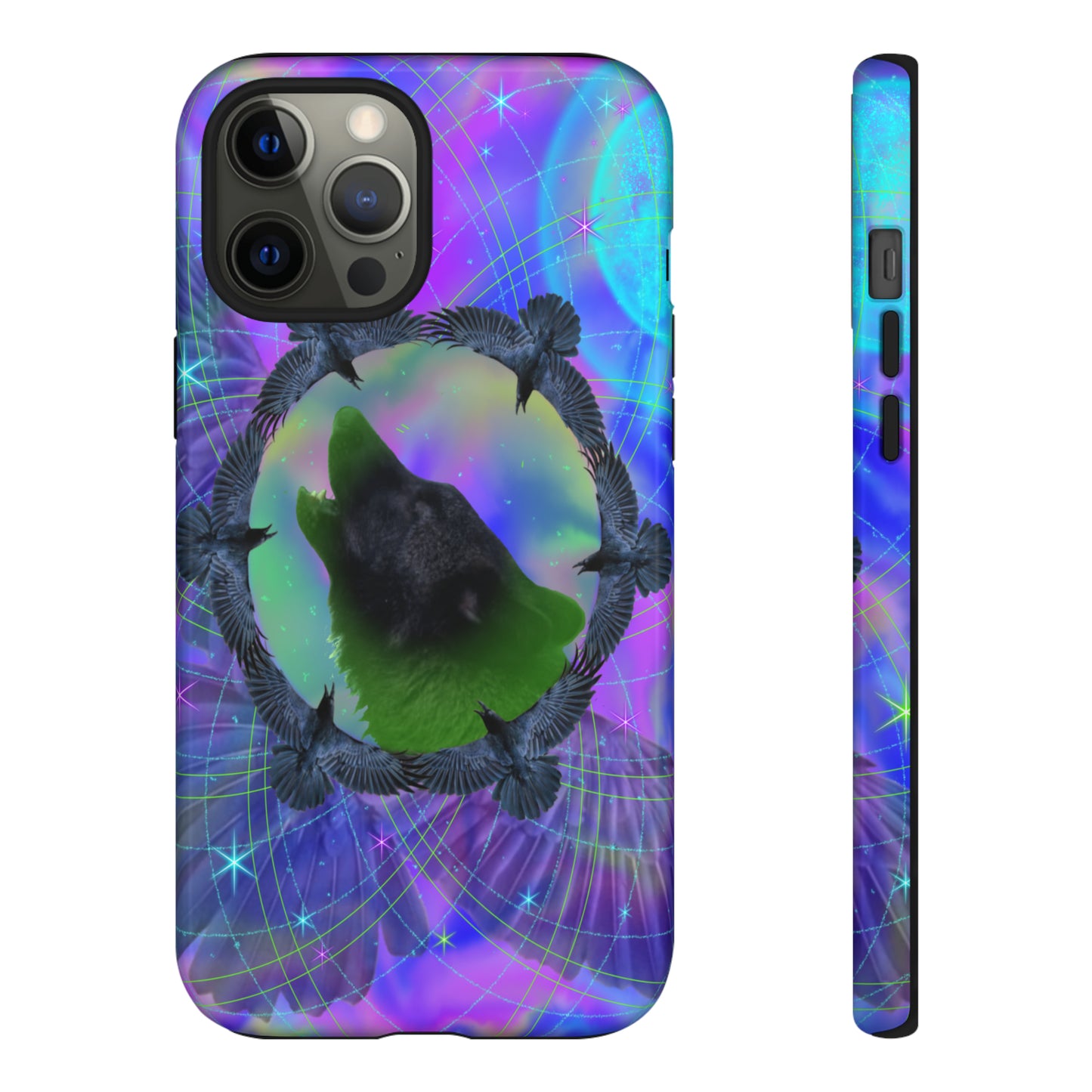 Mystic Wolf Protective Phone Case, Samsung, iPhone, Pixel, all sizes