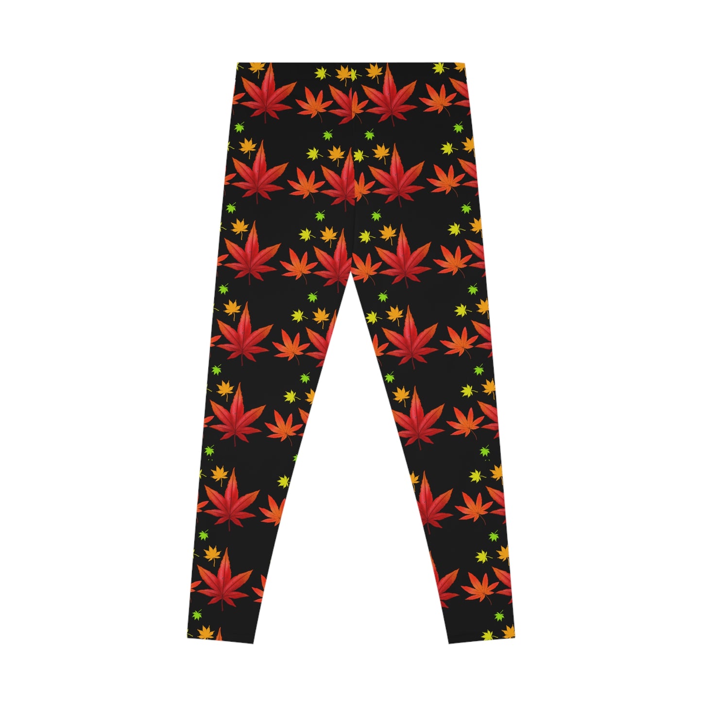 Colors of fall Stretchy Leggings Black