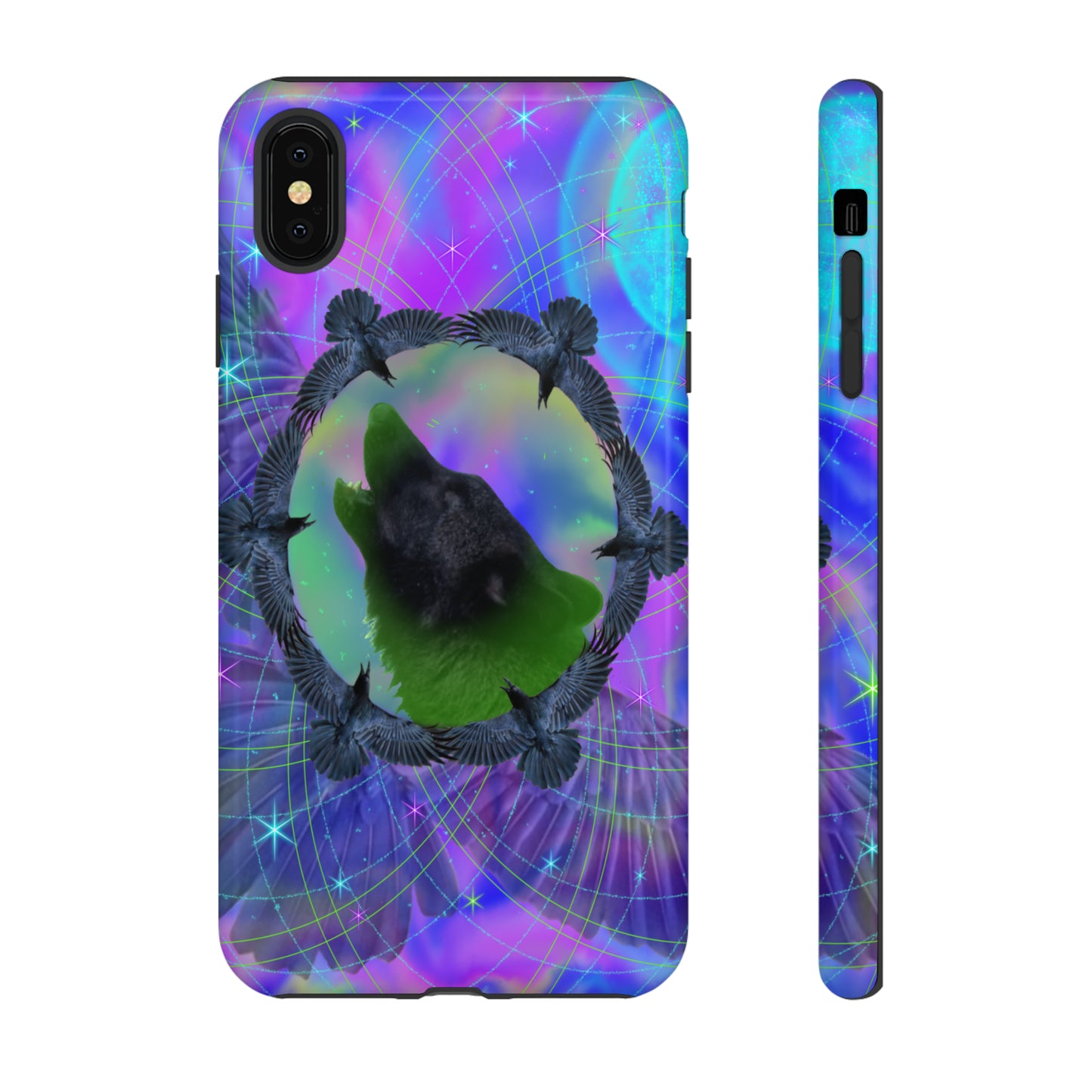 Mystic Wolf Protective Phone Case, Samsung, iPhone, Pixel, all sizes