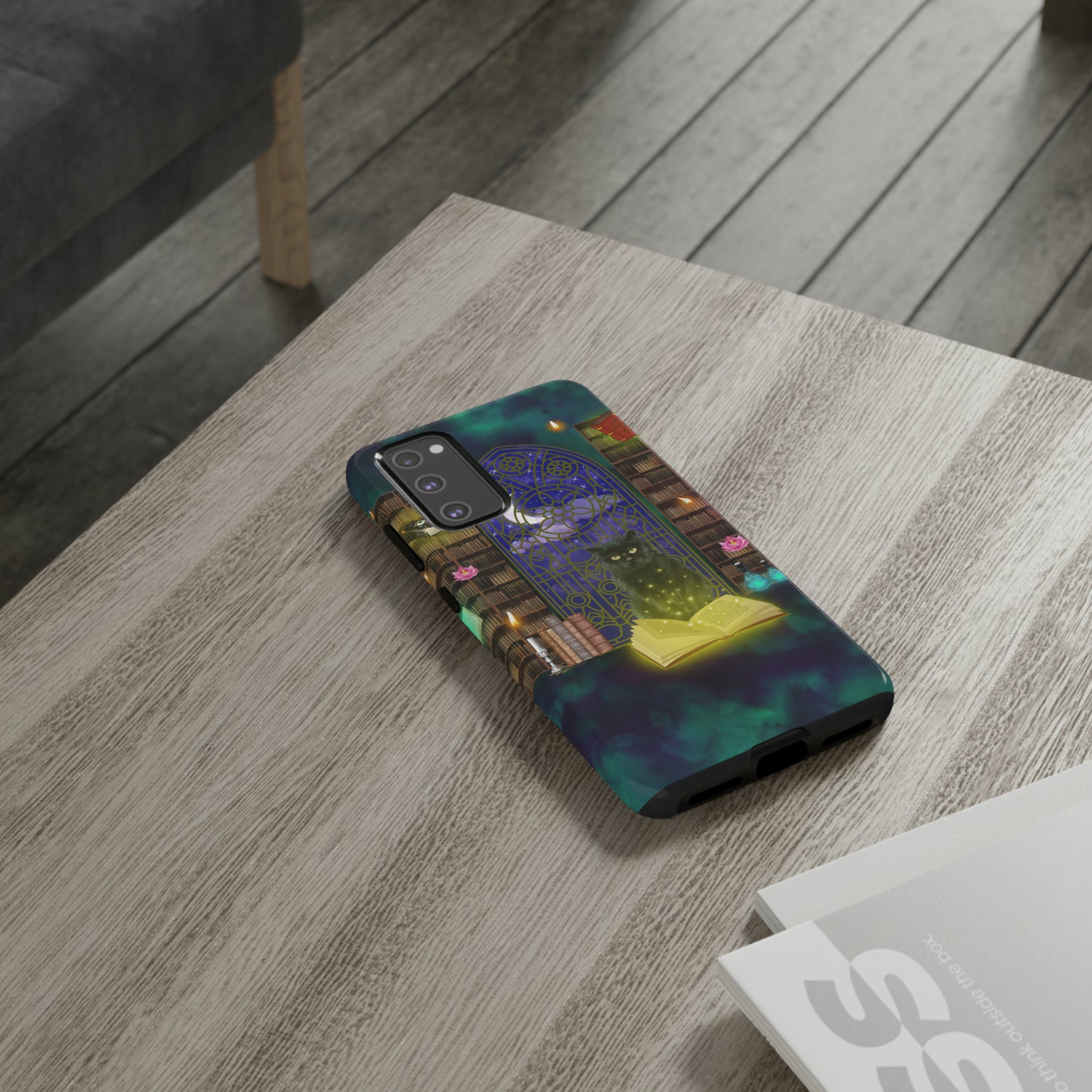 Mystic Cat Protective Phone Case, Samsung, iPhone, Pixel, all sizes
