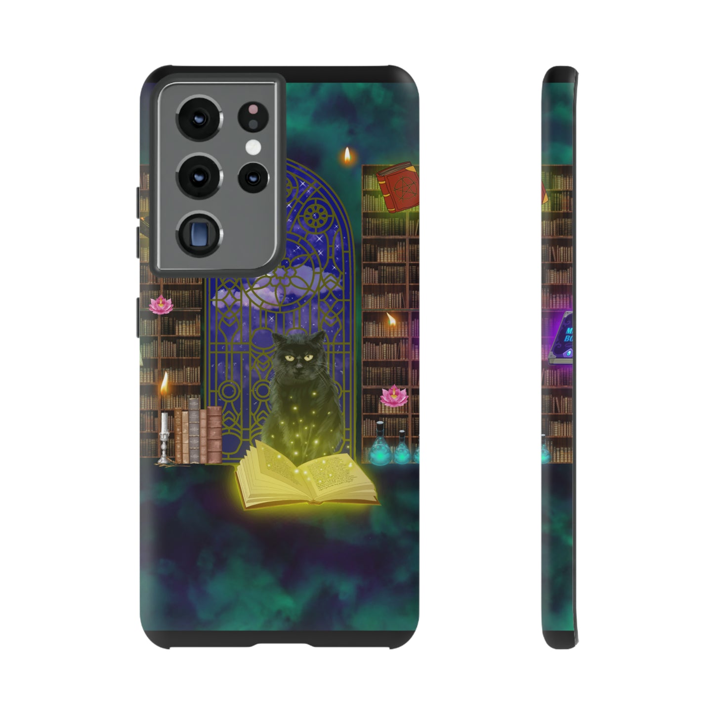 Mystic Cat Protective Phone Case, Samsung, iPhone, Pixel, all sizes