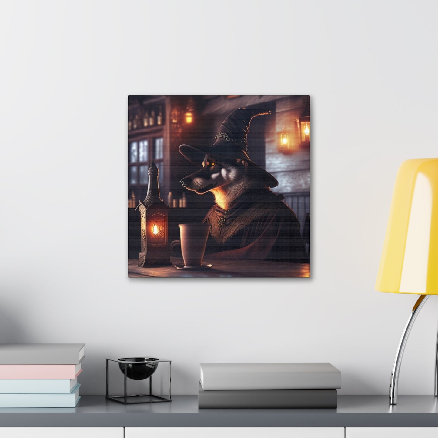 Wolf Sorcerer , Canvas Art, Canvas Print, Wall Decor, Original Art, Unique Gifts