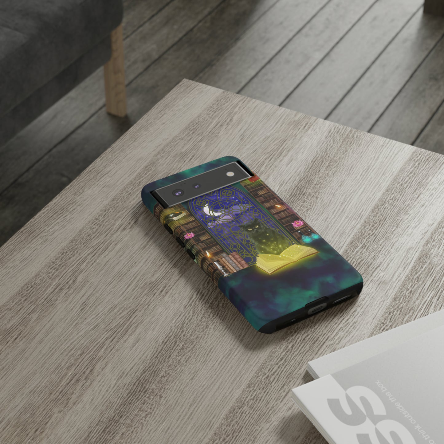 Mystic Cat Protective Phone Case, Samsung, iPhone, Pixel, all sizes