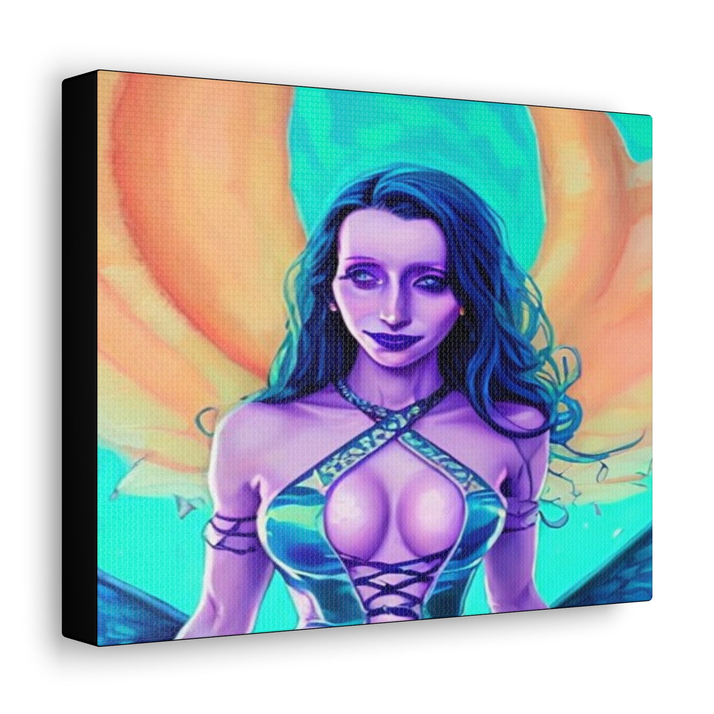 Circe, Greek Goddess Of The Sea, Canvas Art, Fantasy Art, Unique Gift, Original Art