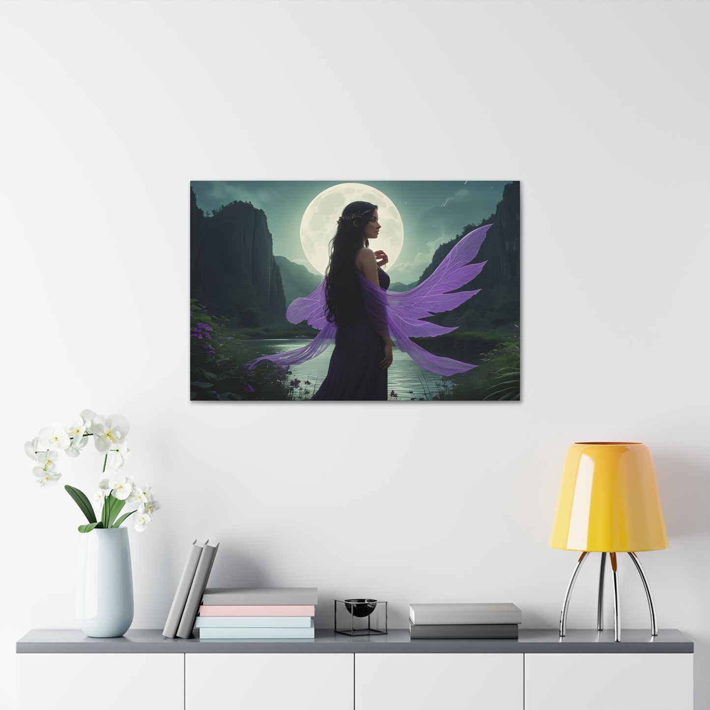 Dreamy Water Fairy,  Canvas Art, Canvas Print, Wall Decor, Original Art, Unique Gifts