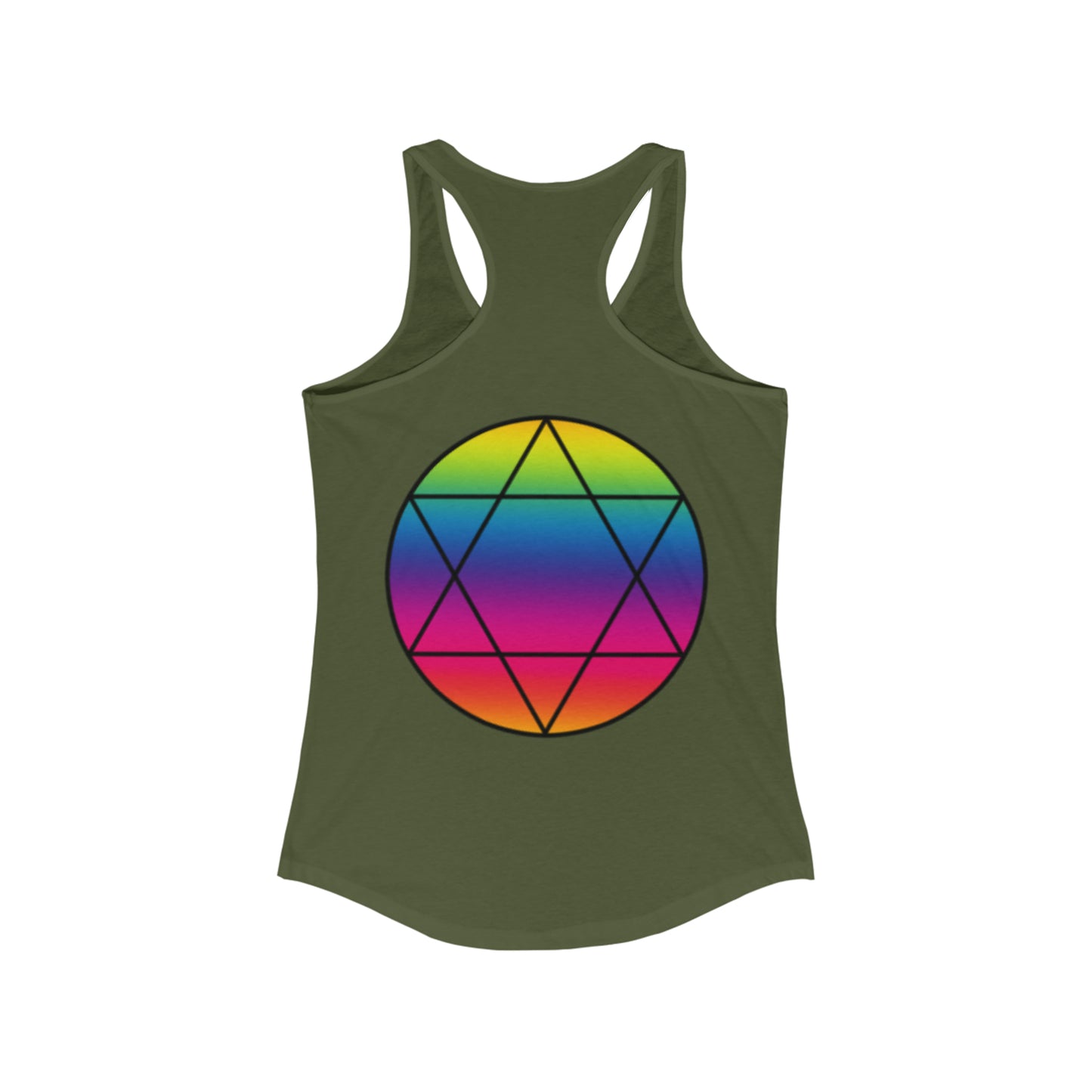 PRIDE Hexagram Women's Ideal Racerback Tank