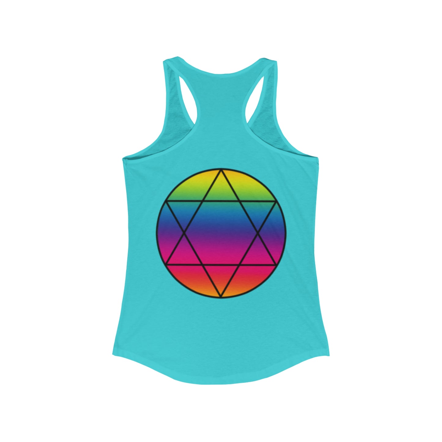 PRIDE Hexagram Women's Ideal Racerback Tank