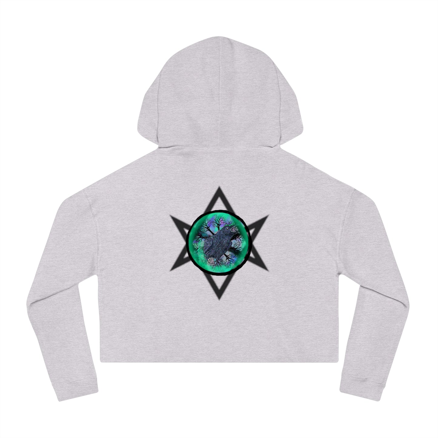 Raven Magick Women’s Cropped Hooded Sweatshirt
