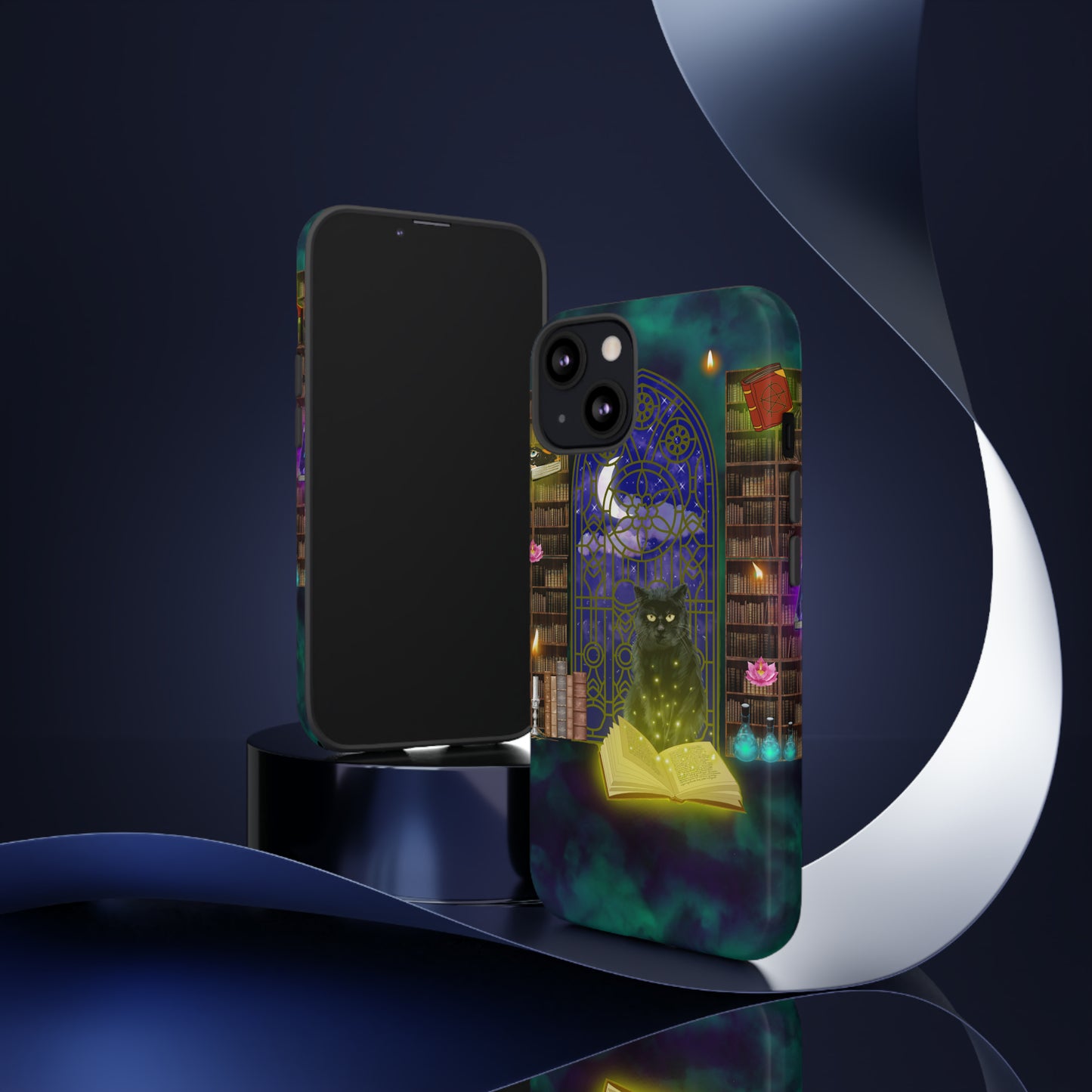 Mystic Cat Protective Phone Case, Samsung, iPhone, Pixel, all sizes