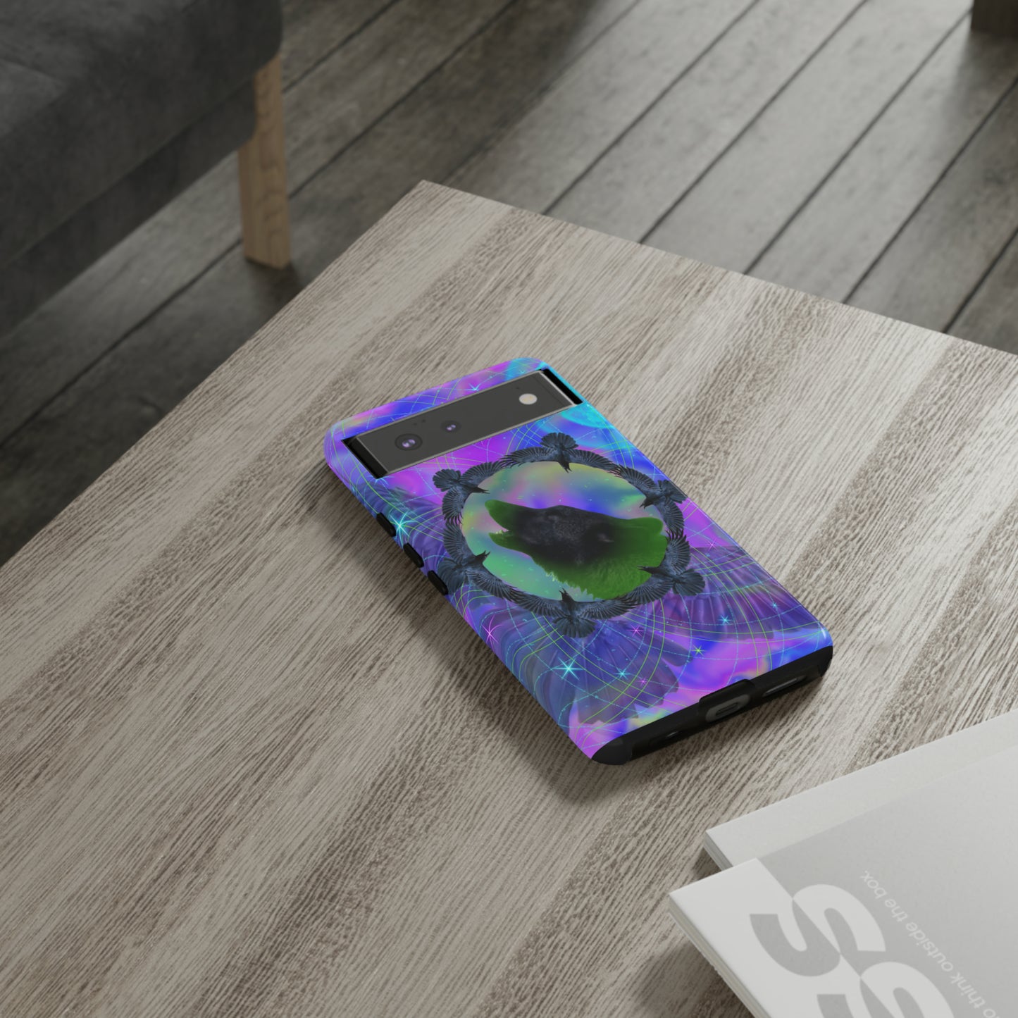 Mystic Wolf Protective Phone Case, Samsung, iPhone, Pixel, all sizes