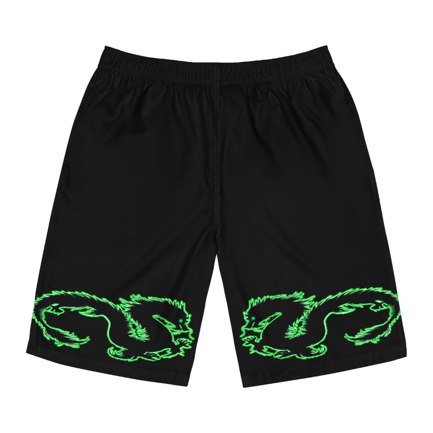 Emerald Dragon Men's Board Shorts (AOP)