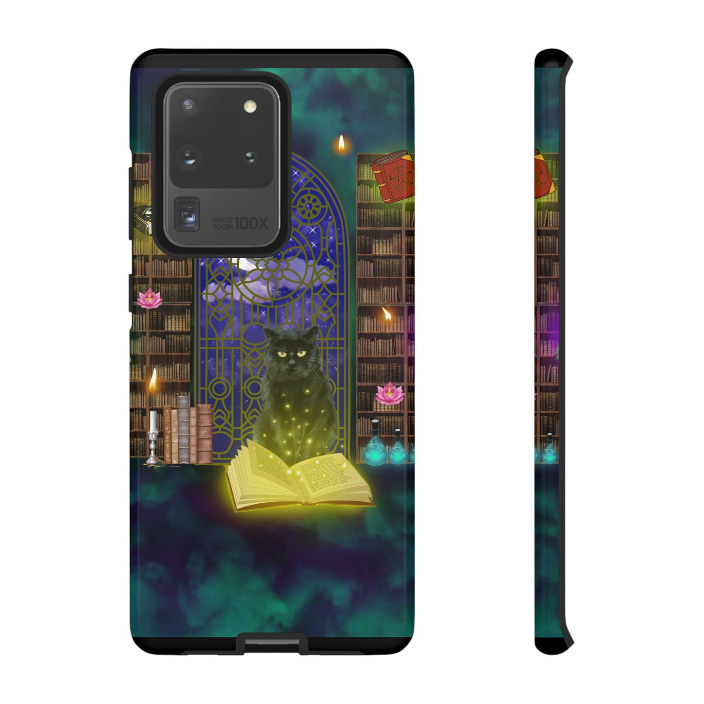 Mystic Cat Protective Phone Case, Samsung, iPhone, Pixel, all sizes