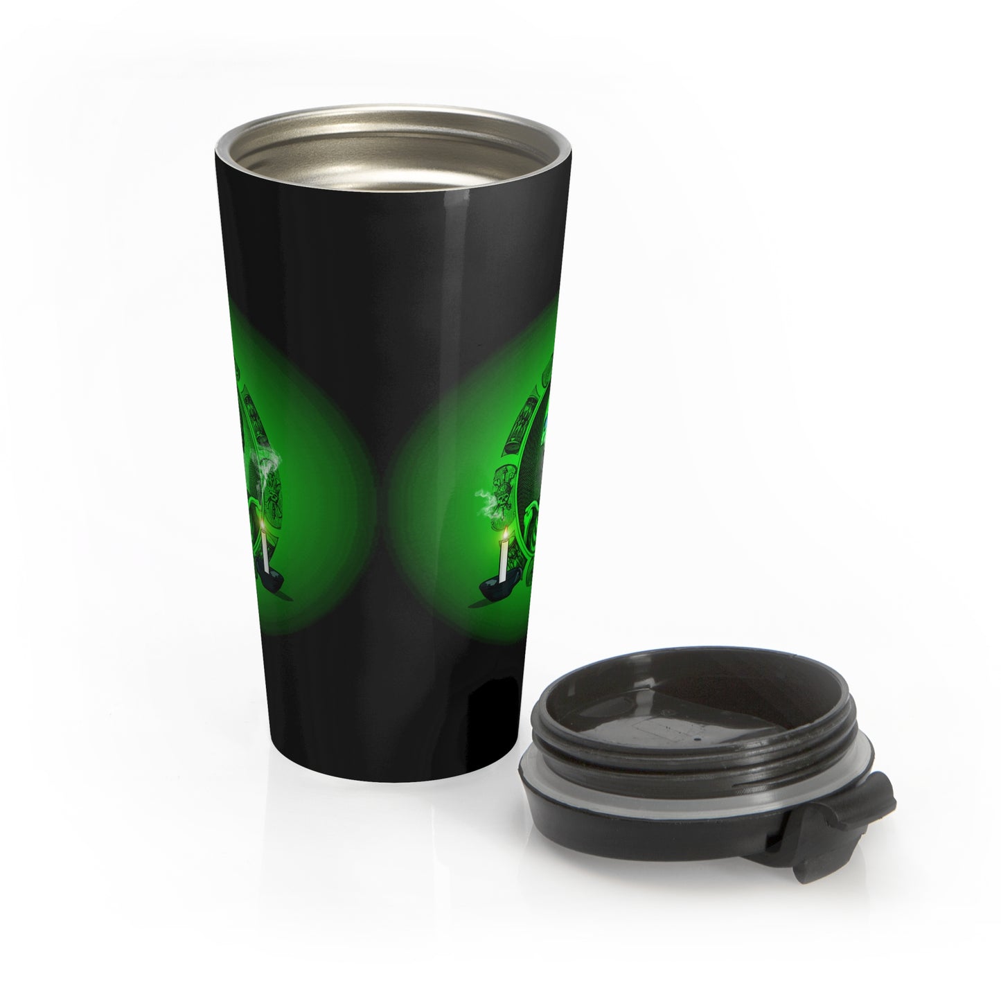 Stainless Steel Spooky Halloween Travel Mug with Insert