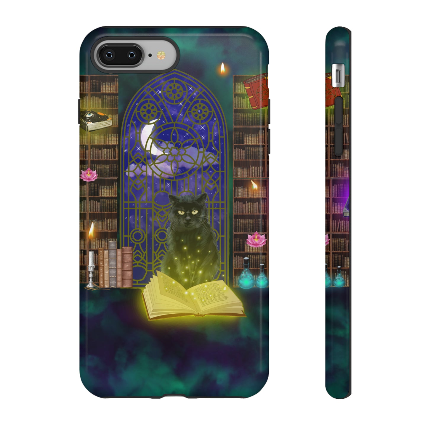 Mystic Cat Protective Phone Case, Samsung, iPhone, Pixel, all sizes