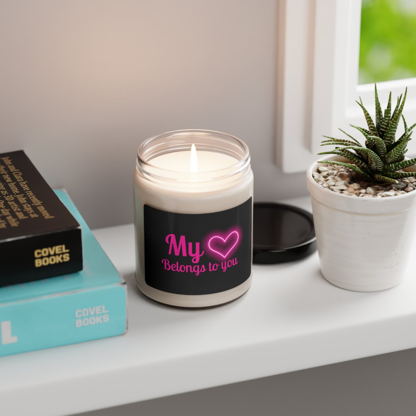 My Heart.Belongs To You, Scented Soy Candle, 9oz Valentines Day Gift