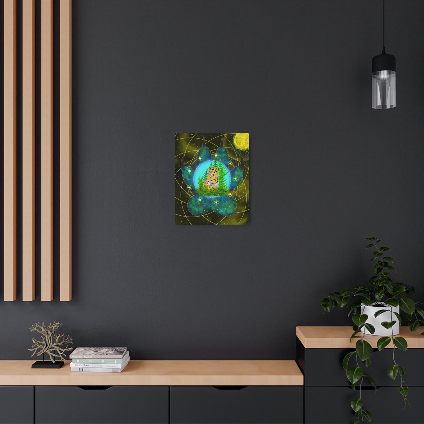 Mystic Tiger,, Metal Wall Art, Unique Gifts, Original Art, Tiger Lover Gift