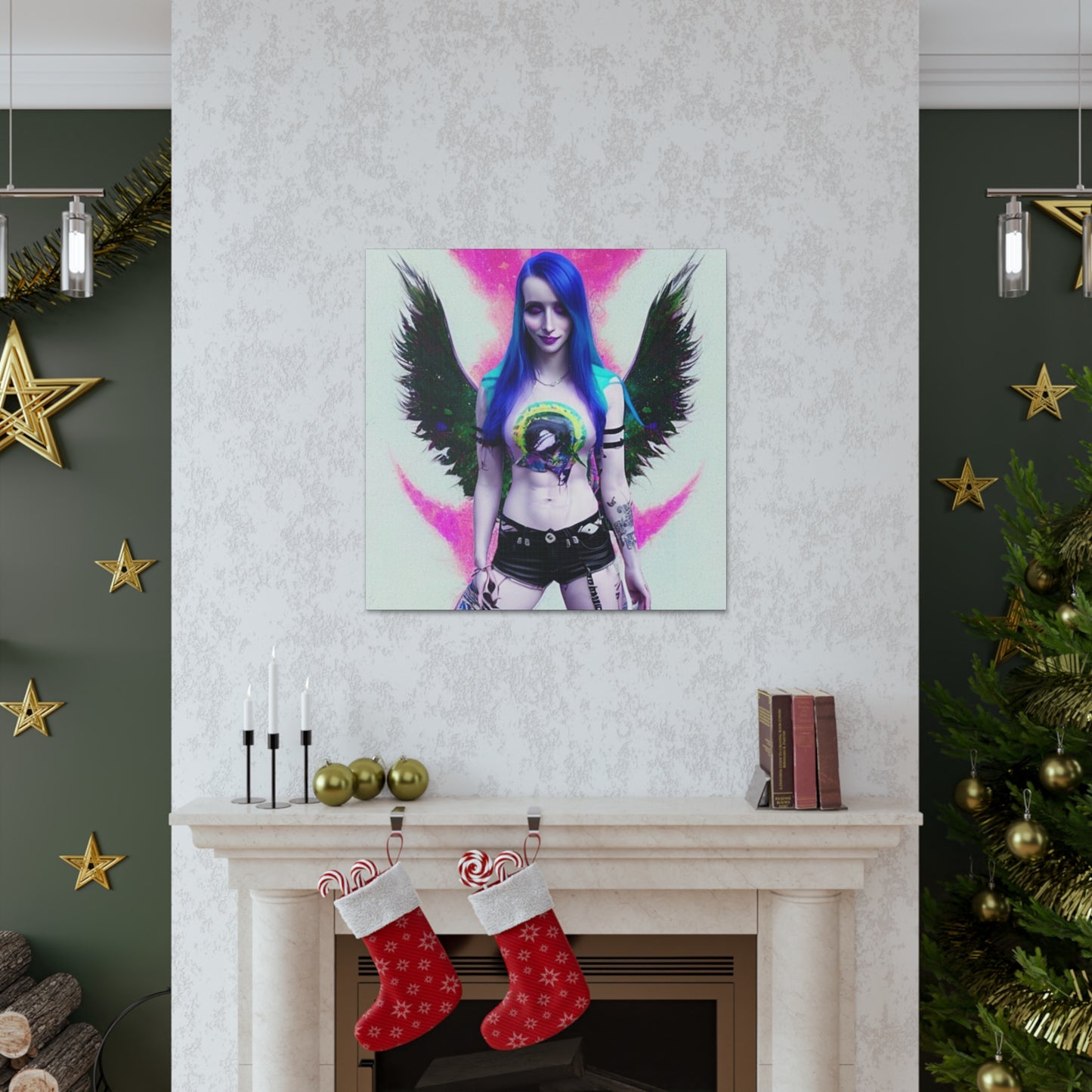 Kawai Art, Canvas Print, Wall Art Original Art, Unique Gifts, Gift for Her, Gift For Him