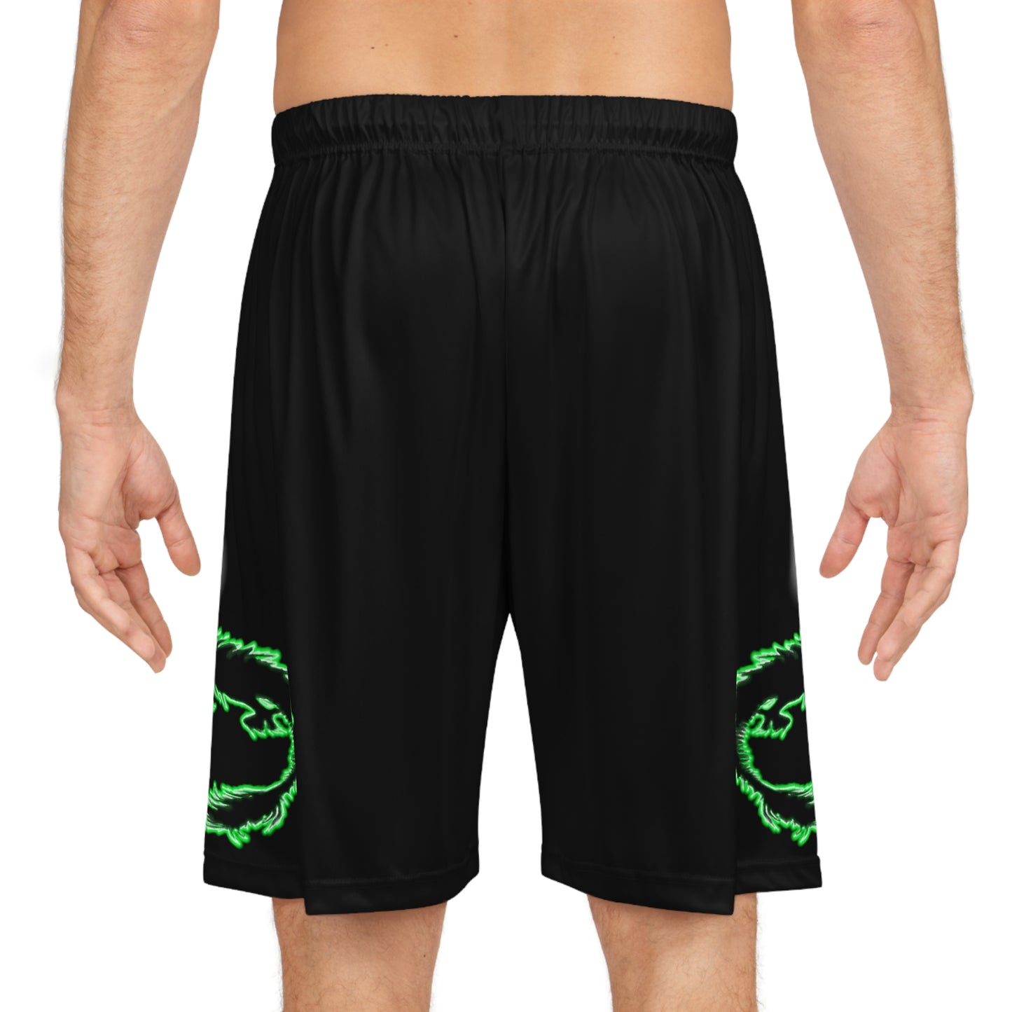 Emerald Dragon Basketball Shorts Black