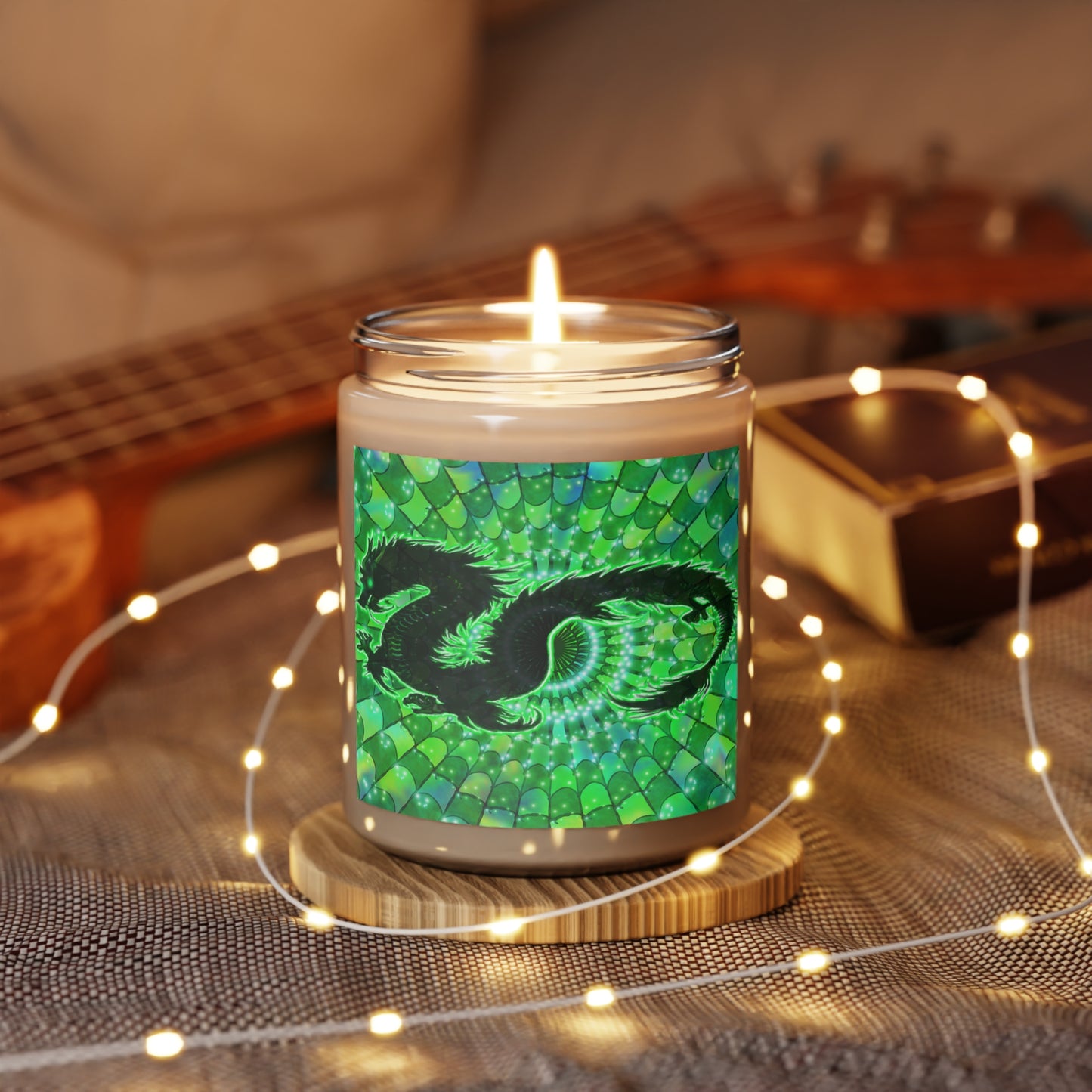 Emerald Abundance Dragon Scented Candle, 9oz