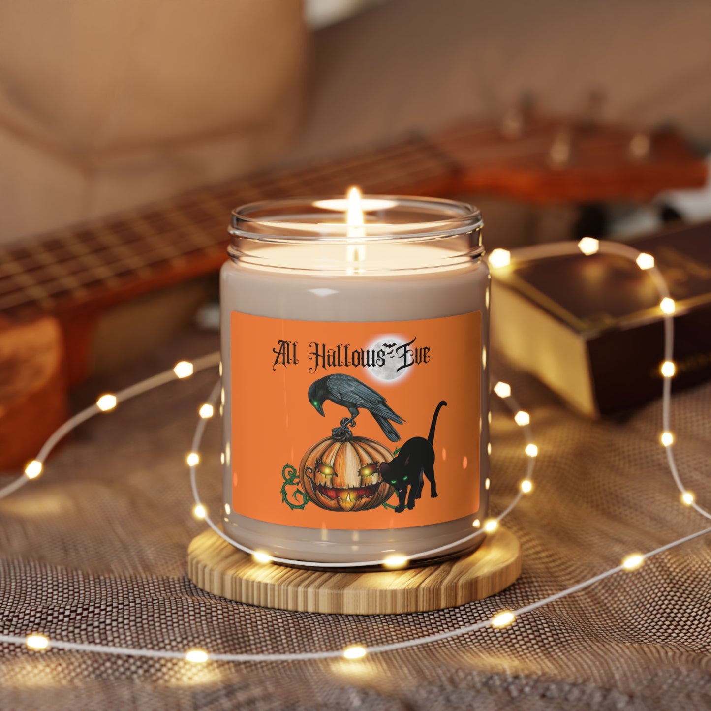 Halloween Candle All Hallows Eve Scented Soy Candle, 9oz