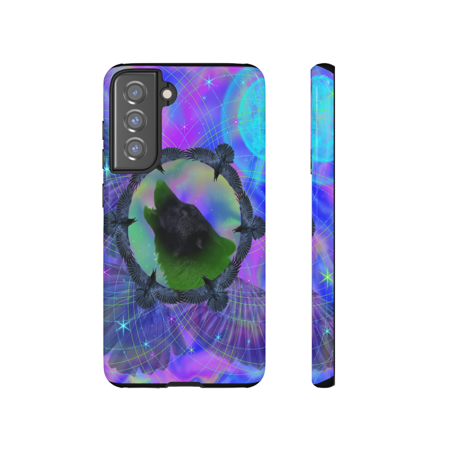 Mystic Wolf Protective Phone Case, Samsung, iPhone, Pixel, all sizes