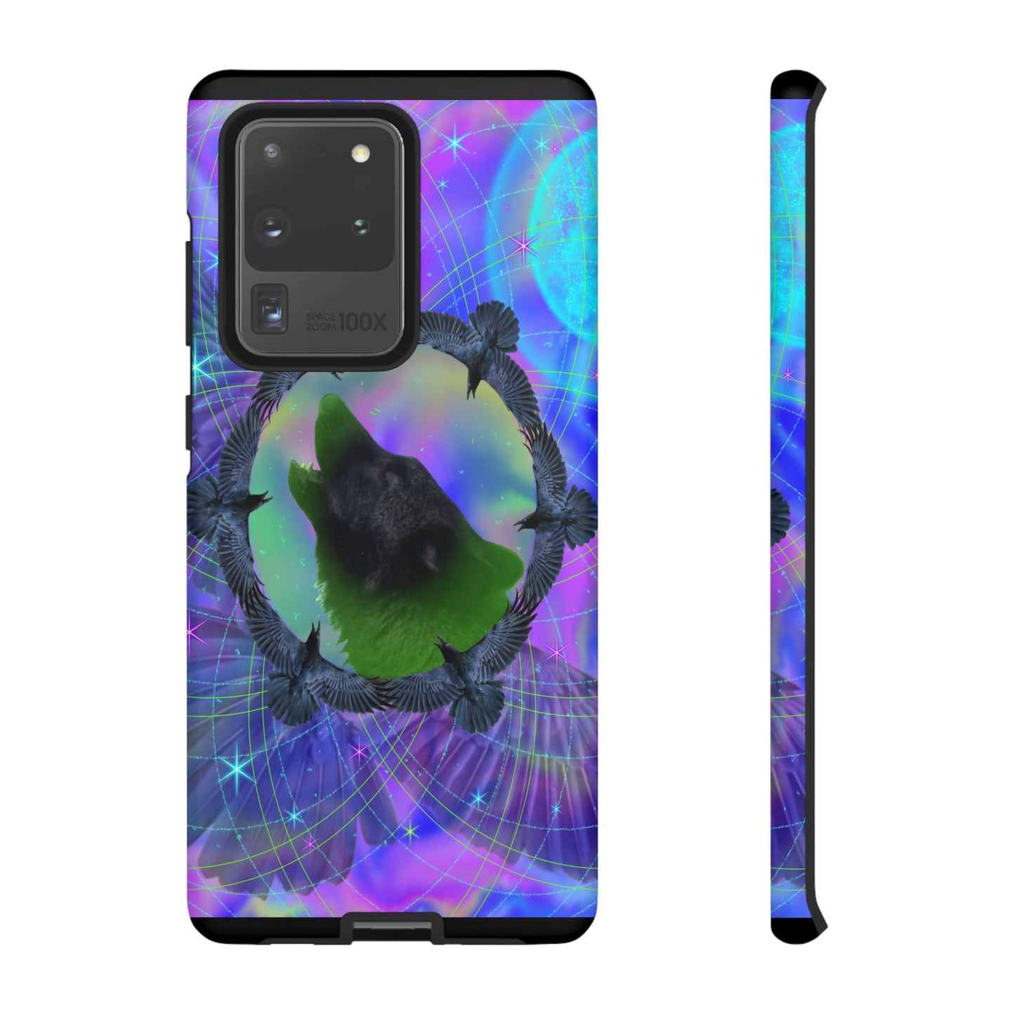 Mystic Wolf Protective Phone Case, Samsung, iPhone, Pixel, all sizes