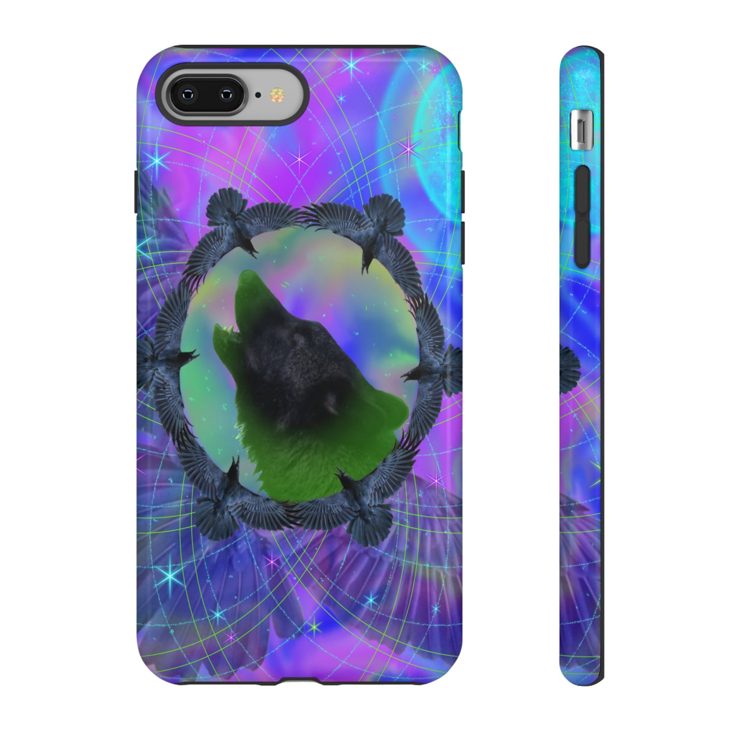 Mystic Wolf Protective Phone Case, Samsung, iPhone, Pixel, all sizes