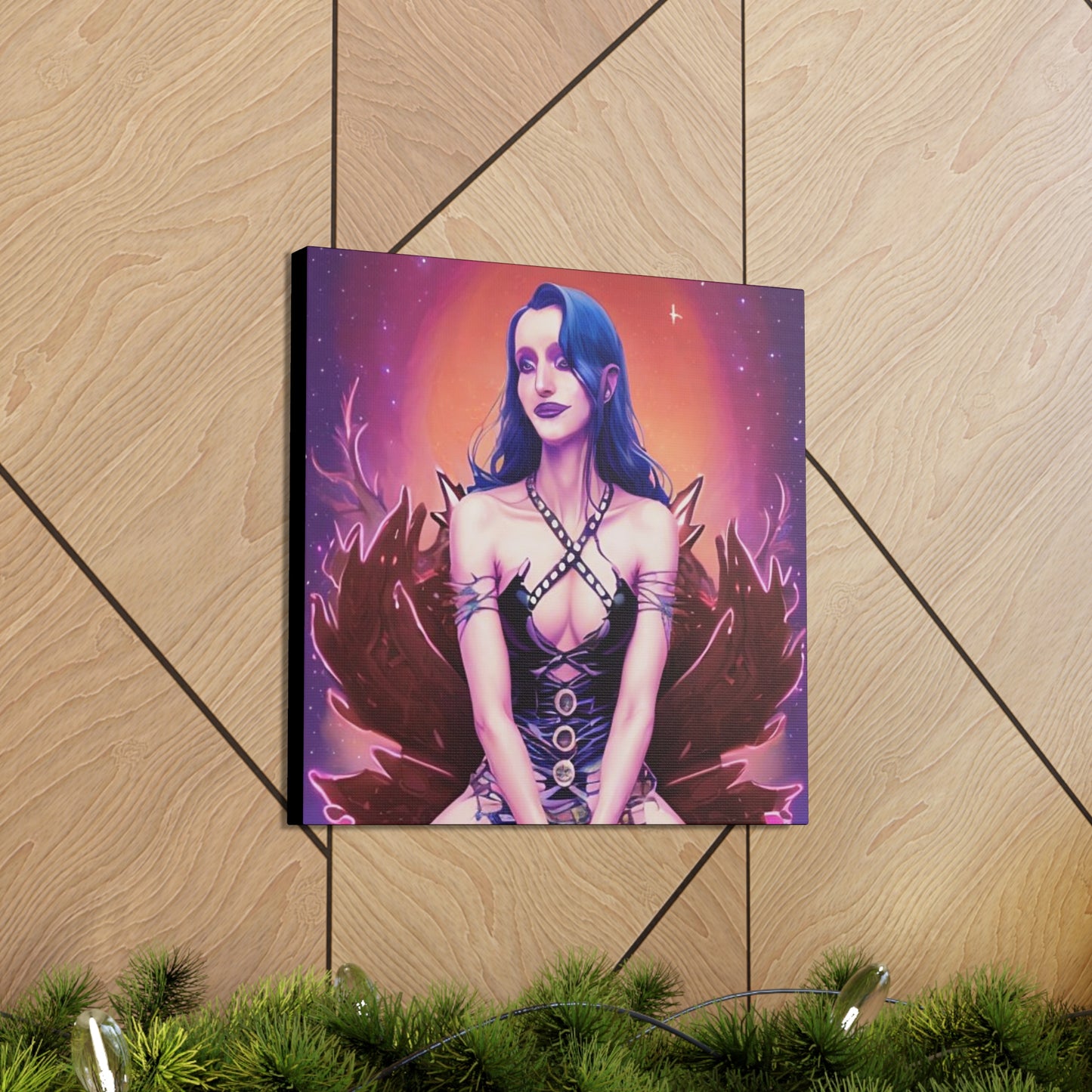 High Elvan Priestess, Canvas Art, Unique Fantasy Art, Unique Gifts, Original Art
