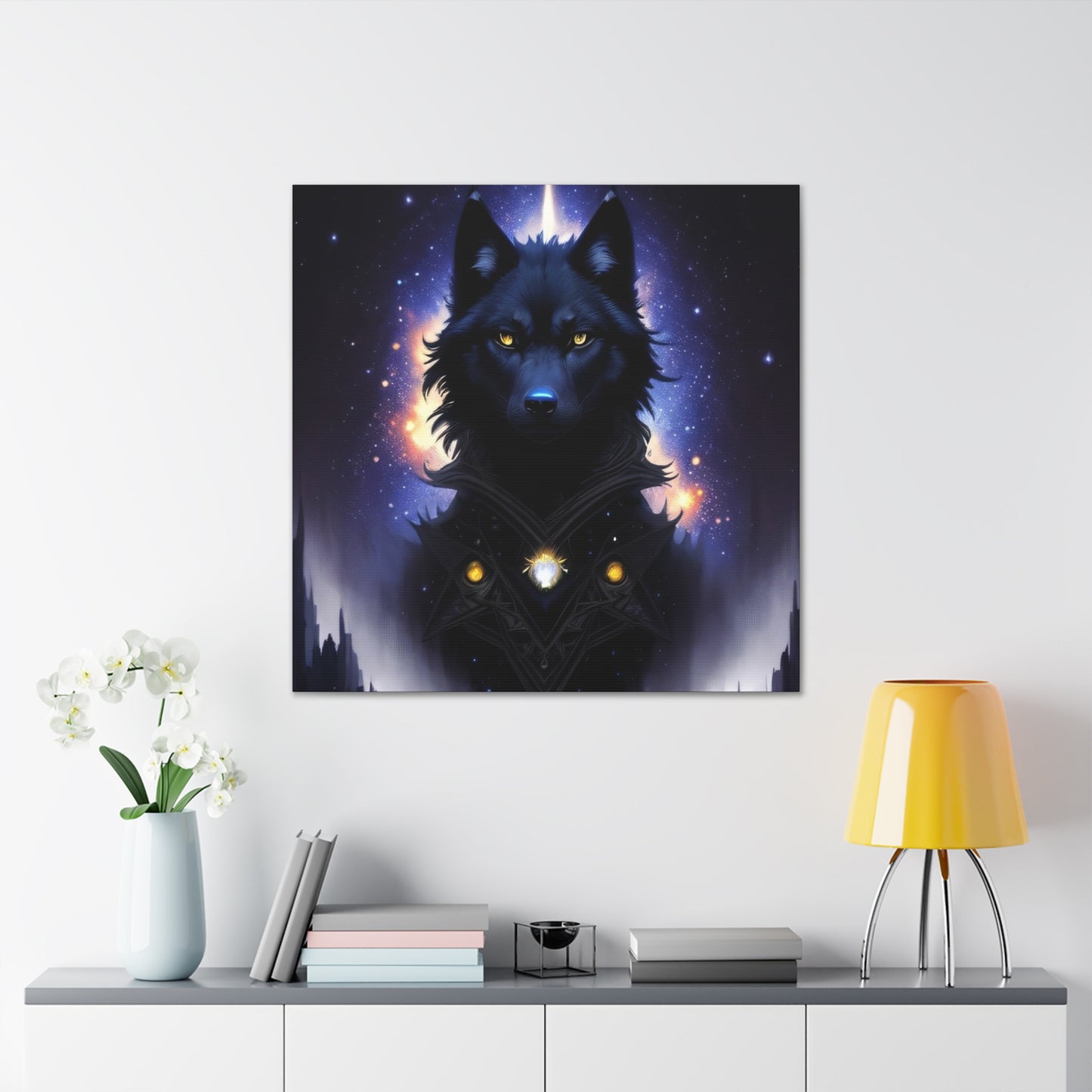 Wolf Spirit Guide, Canvas Art, Canvas Print, Wall Decor, Original Art, Unique Gifts