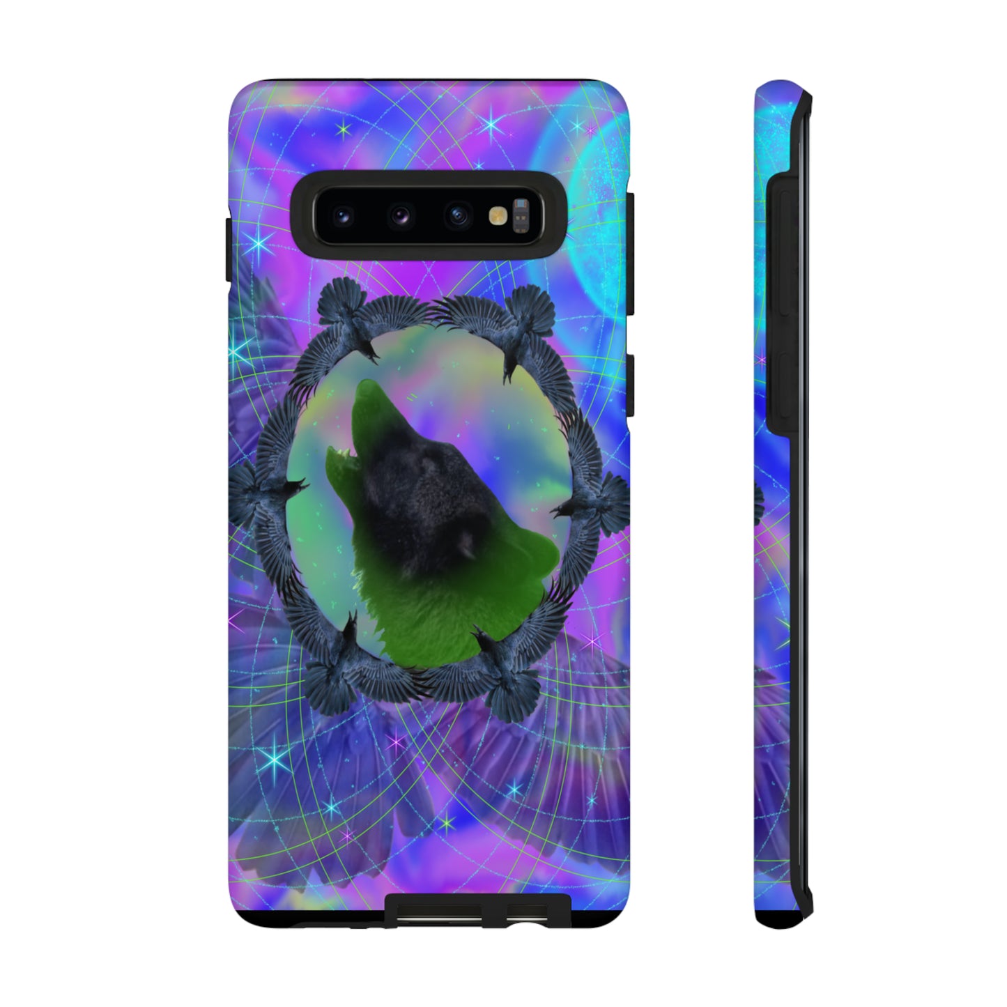 Mystic Wolf Protective Phone Case, Samsung, iPhone, Pixel, all sizes