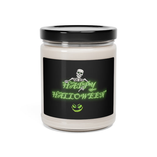Happy Halloween Skeleton Scented Soy Candle, 9oz